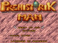une photo d'Ã©cran de Prehistorik Man sur Nintendo Super Nes